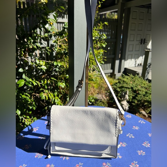 Stuart Weitzman White Leather Shoulder Crossbody Bag - Picture 1 of 6